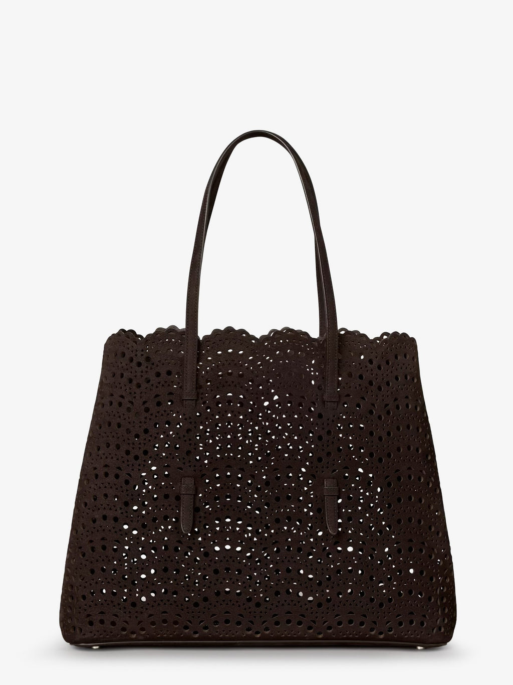 Alaia Women Mina 37 Leather With Vienne Motif Shoulder Bag