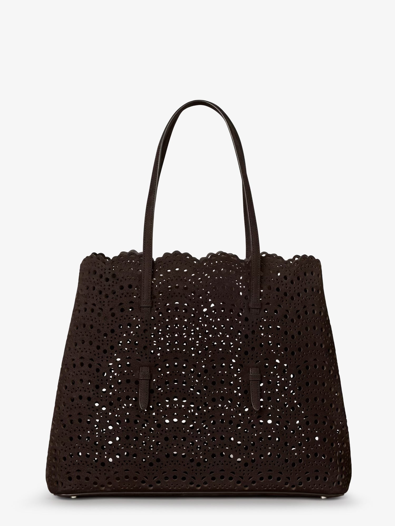 Alaia Women Mina 37 Leather With Vienne Motif Shoulder Bag
