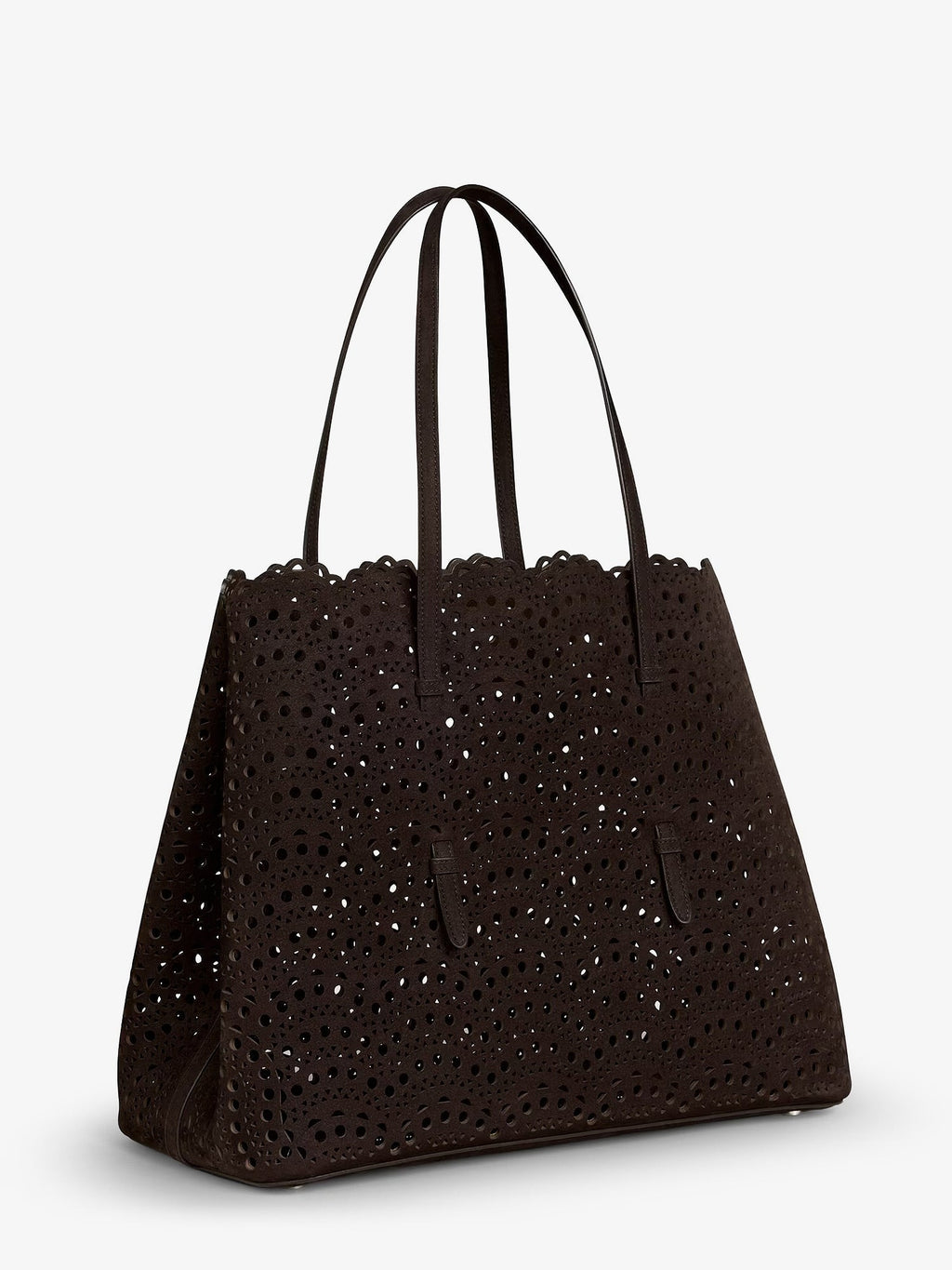 Alaia Women Mina 37 Leather With Vienne Motif Shoulder Bag