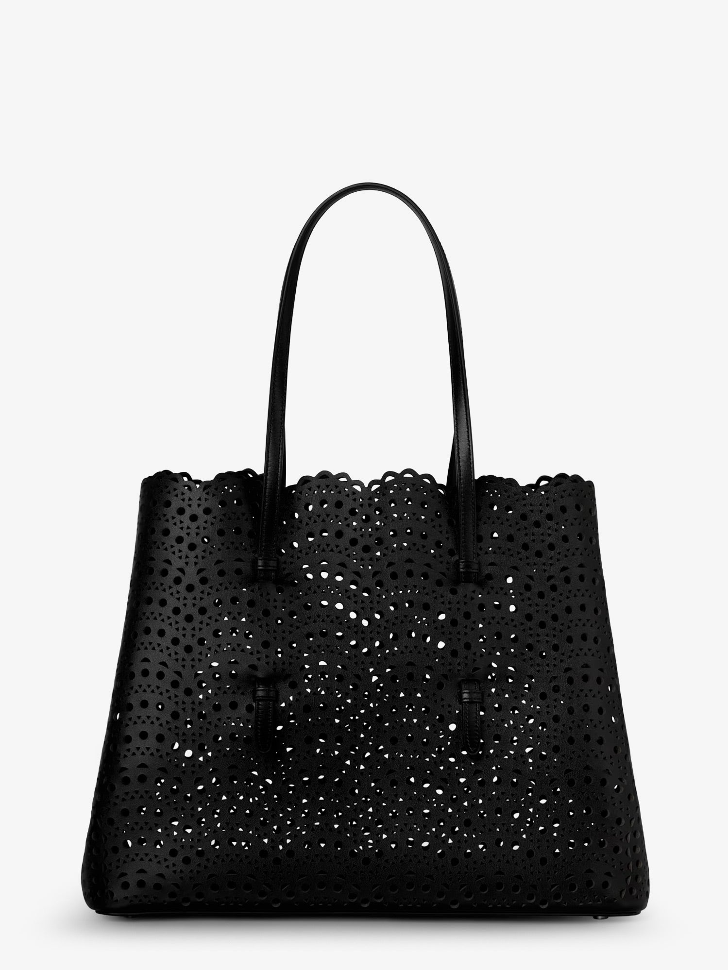 Alaia Women Mina 37 Leather Shoulder Bag With Vienne Motif