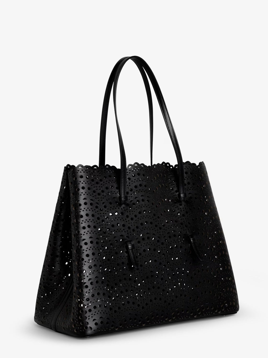 Alaia Women Mina 37 Leather Shoulder Bag With Vienne Motif