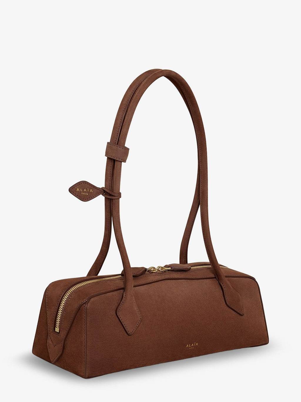 Alaia Women Teckel Medium Suede Shoulder Bag