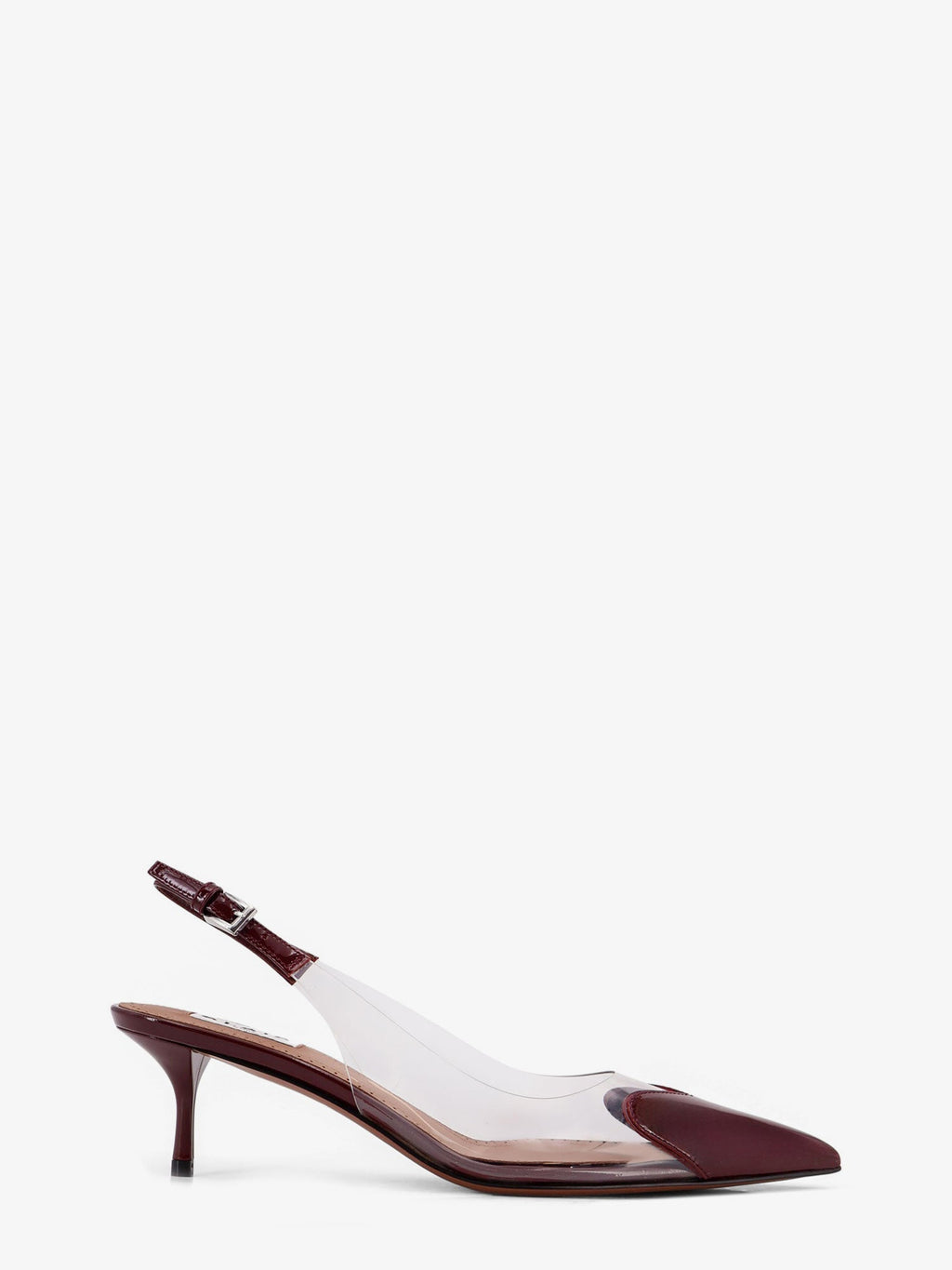 Alaia Women Le Coeur Pvc And Leather Slingback Decollete