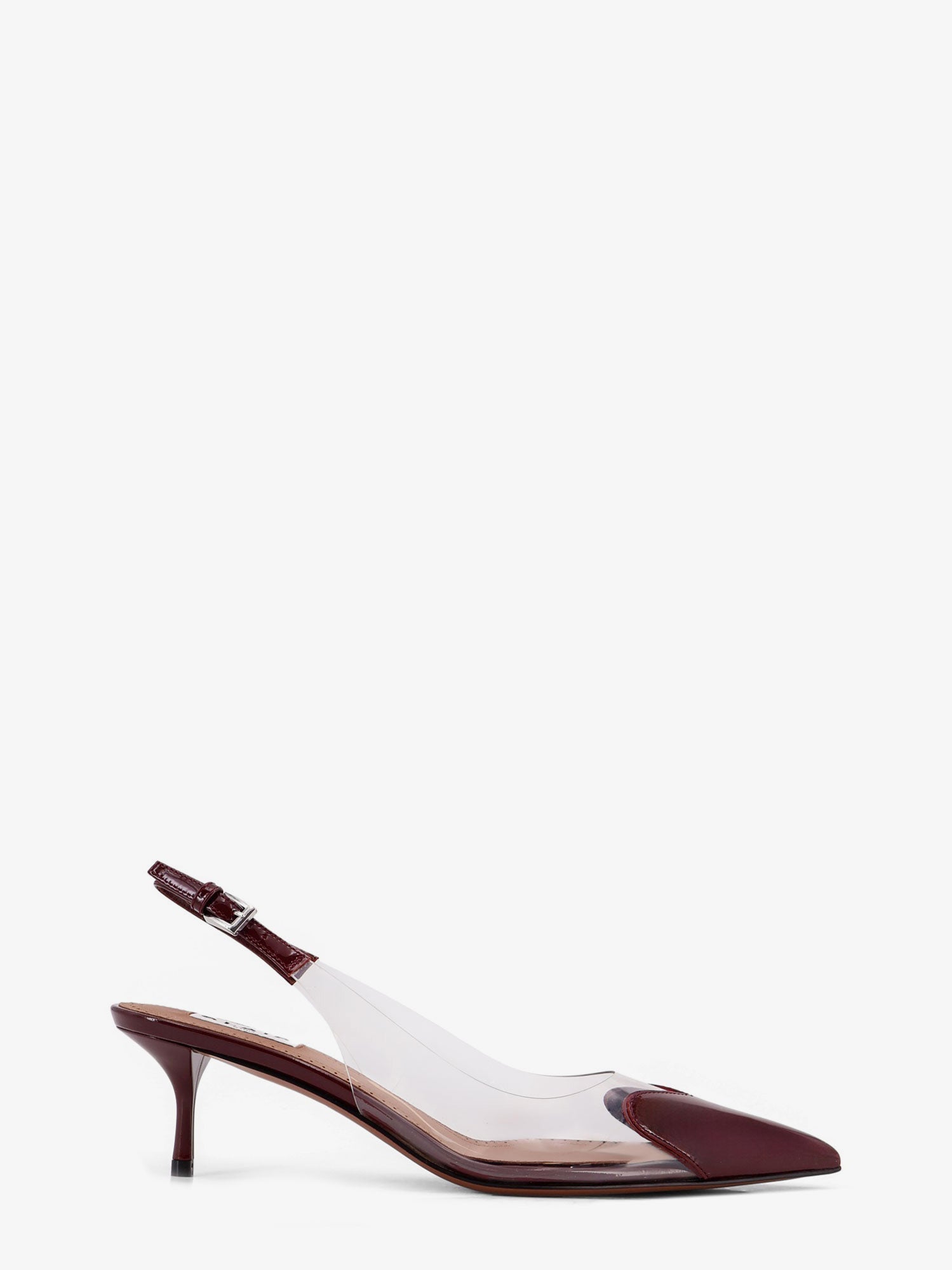 Alaia Women Le Coeur Pvc And Leather Slingback Decollete
