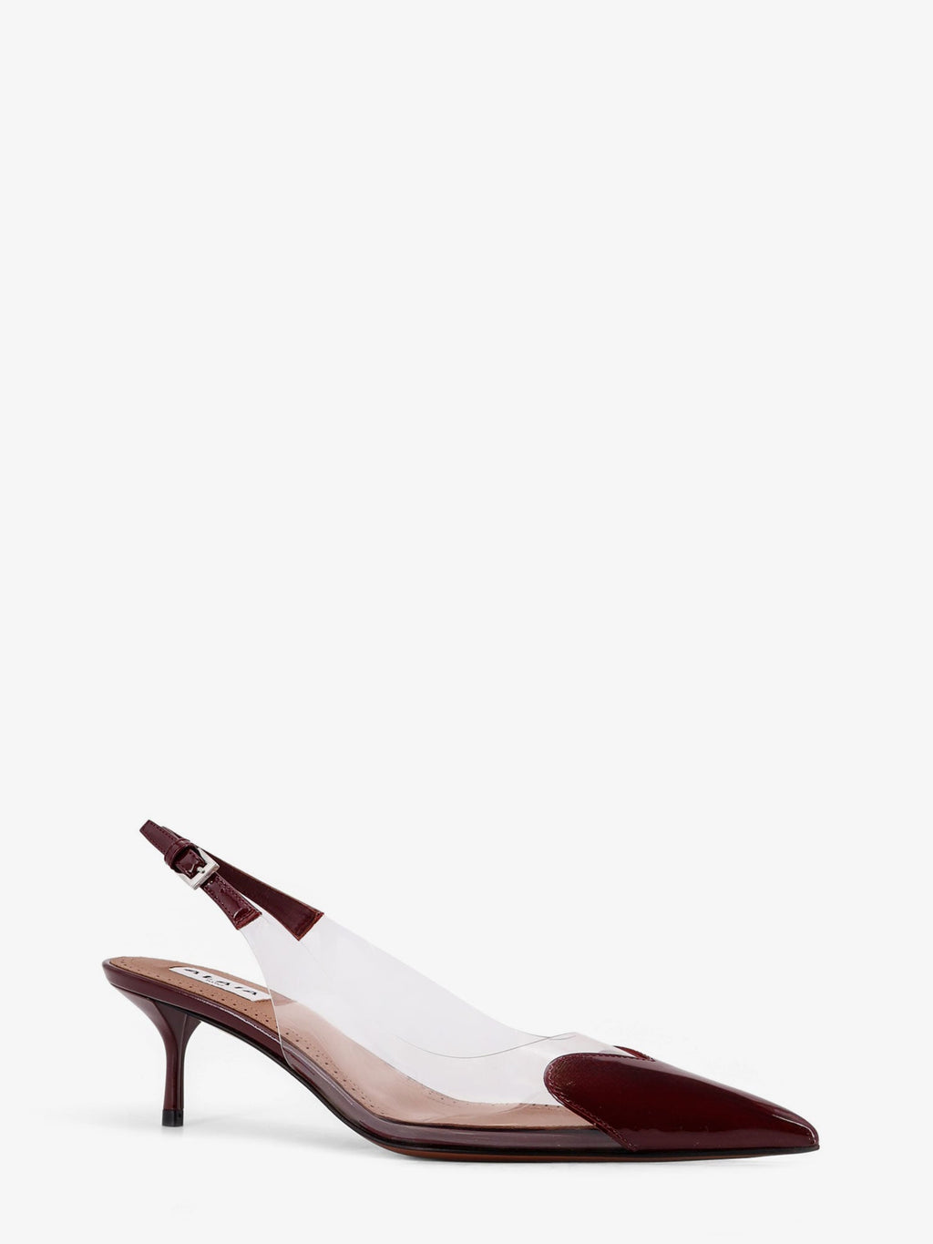Alaia Women Le Coeur Pvc And Leather Slingback Decollete