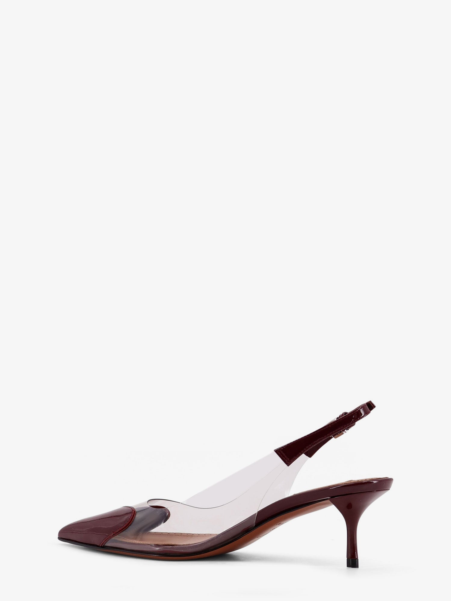 Alaia Women Le Coeur Pvc And Leather Slingback Decollete