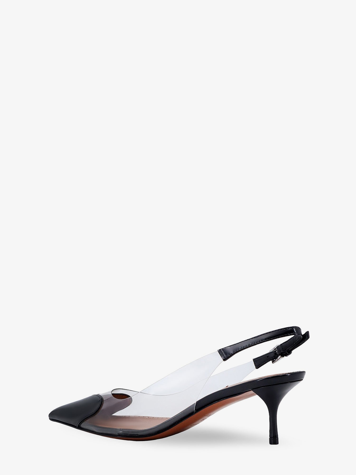 Alaia Women Le Coeur Slingback Pvc And Leather Pumps