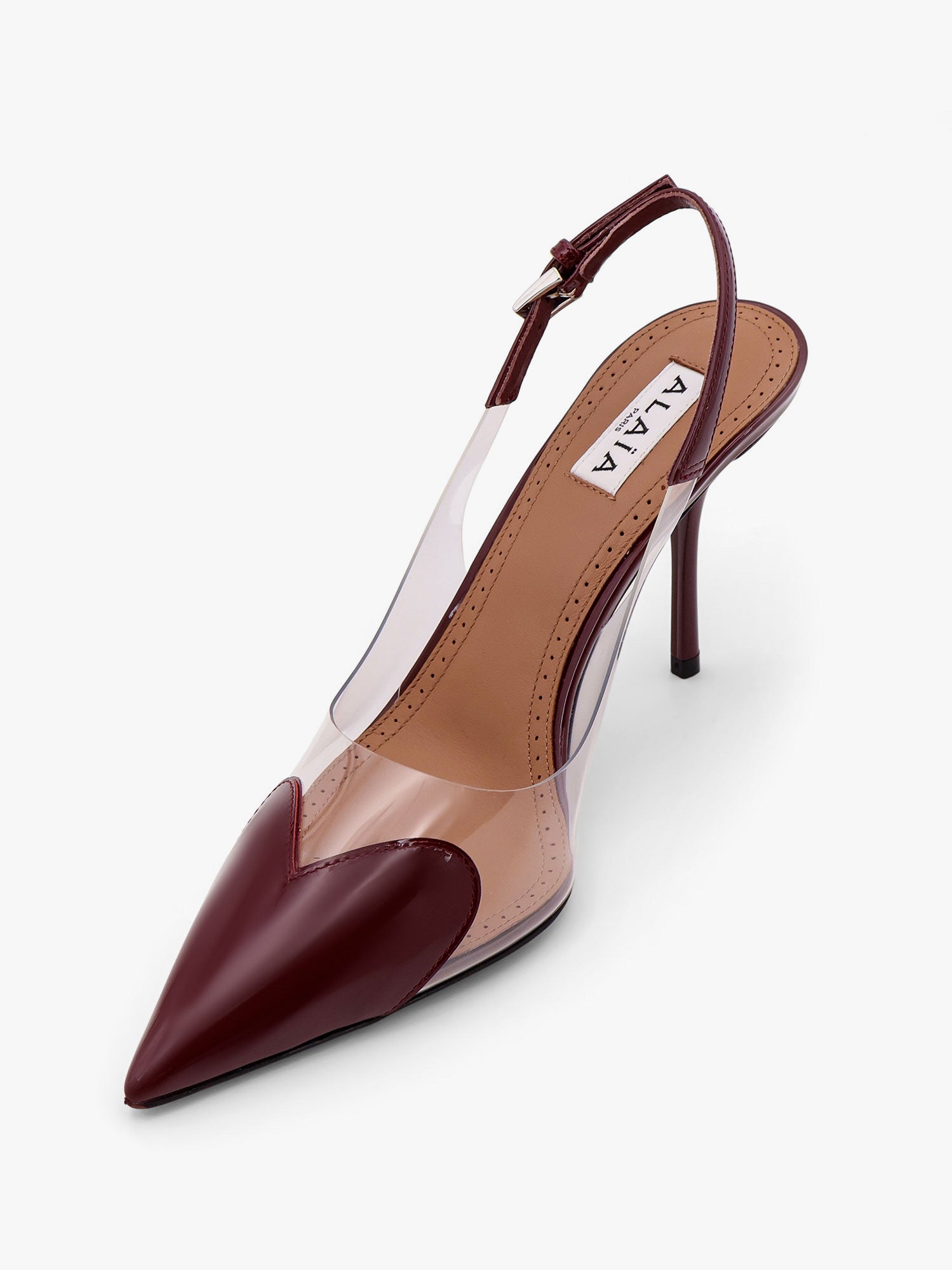 Alaia Women Slingbacks 90 Leather And Pvc Pumps