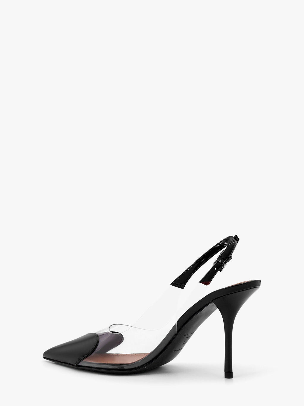Alaia Women Le Coeur Slingback Pvc And Leather Pumps
