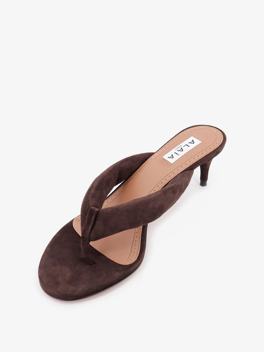 Alaia Women Suede Heeled Sandals