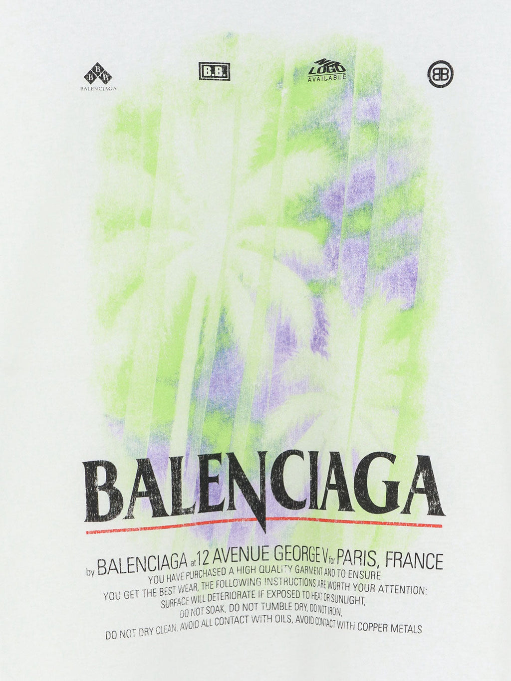 Balenciaga Men The Window Cotton T-Shirt
