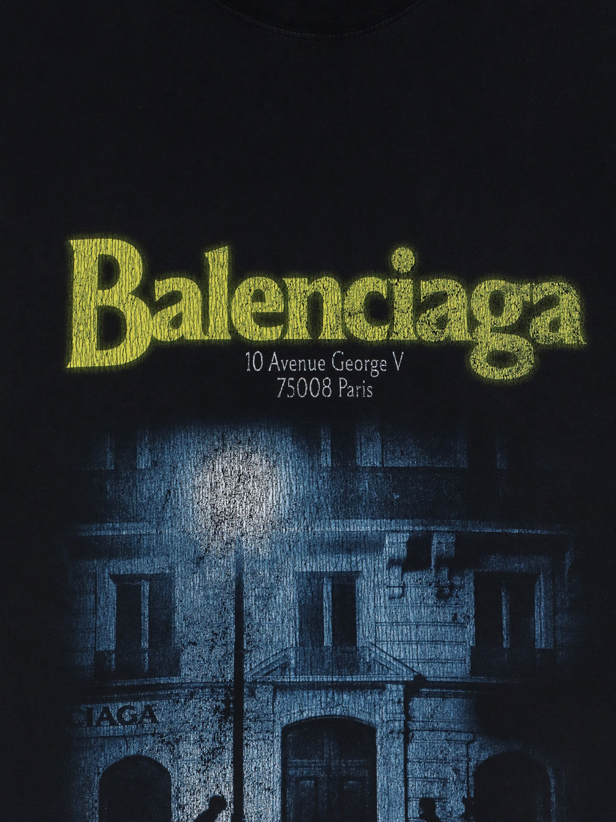 Balenciaga Men The Address Cotton T-Shirt