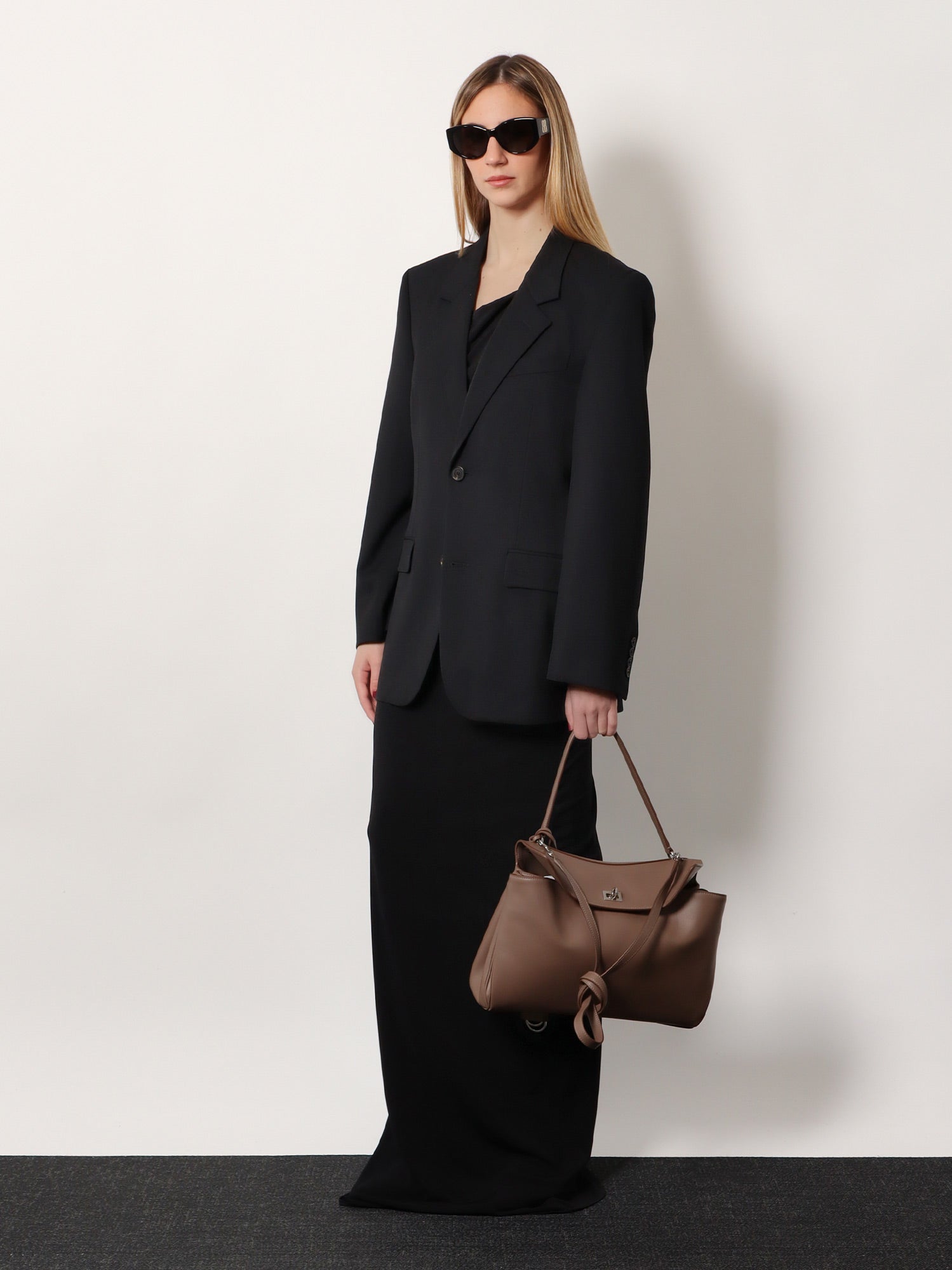 Balenciaga Women Rodeo Medium Leather Crossbody Bag