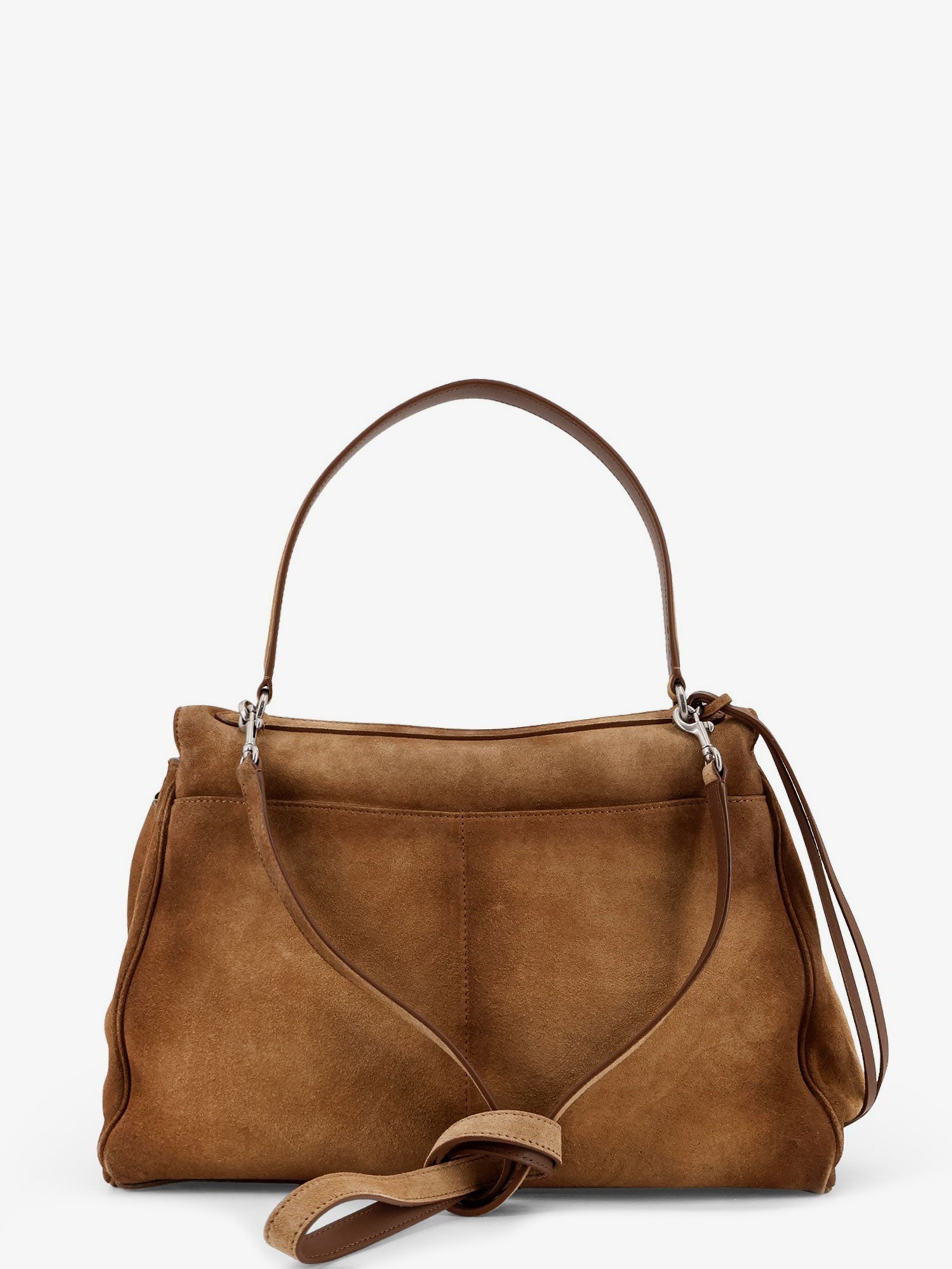 Balenciaga Women Rodeo M Suede Shoulder Bag
