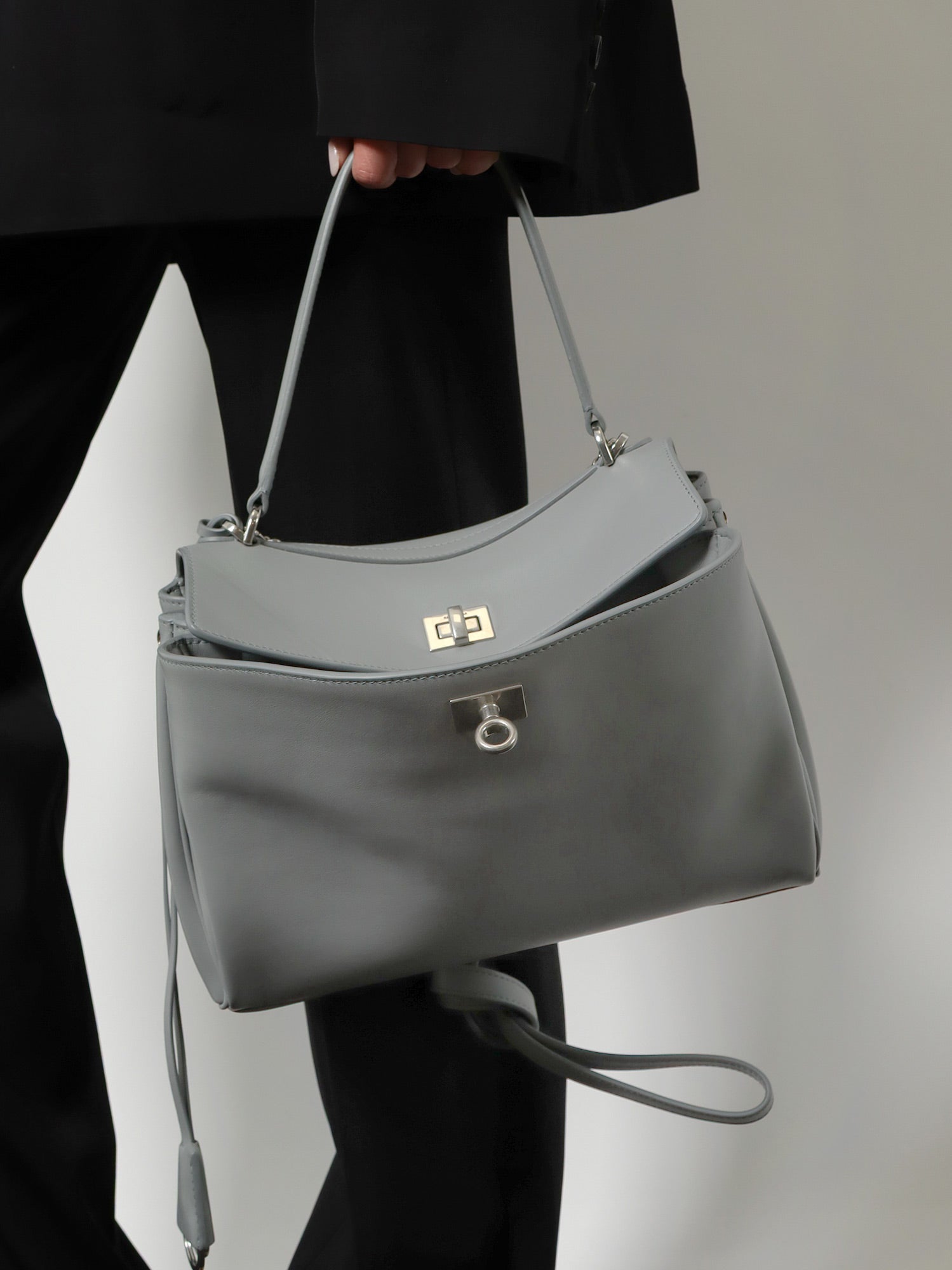 Balenciaga Women Rodeo Leather Crossbody Bag