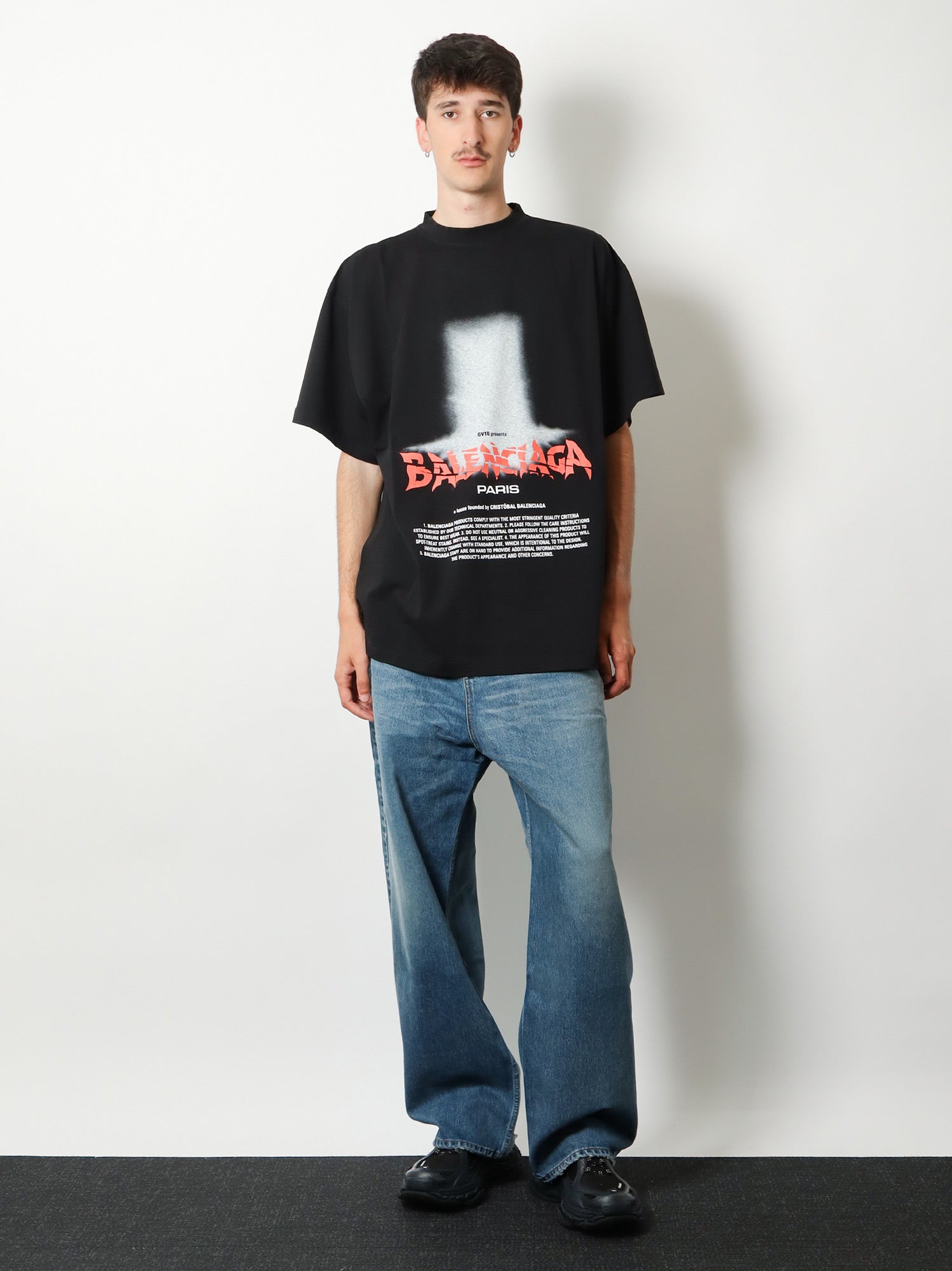 Balenciaga Men The Door Cotton T-Shirt