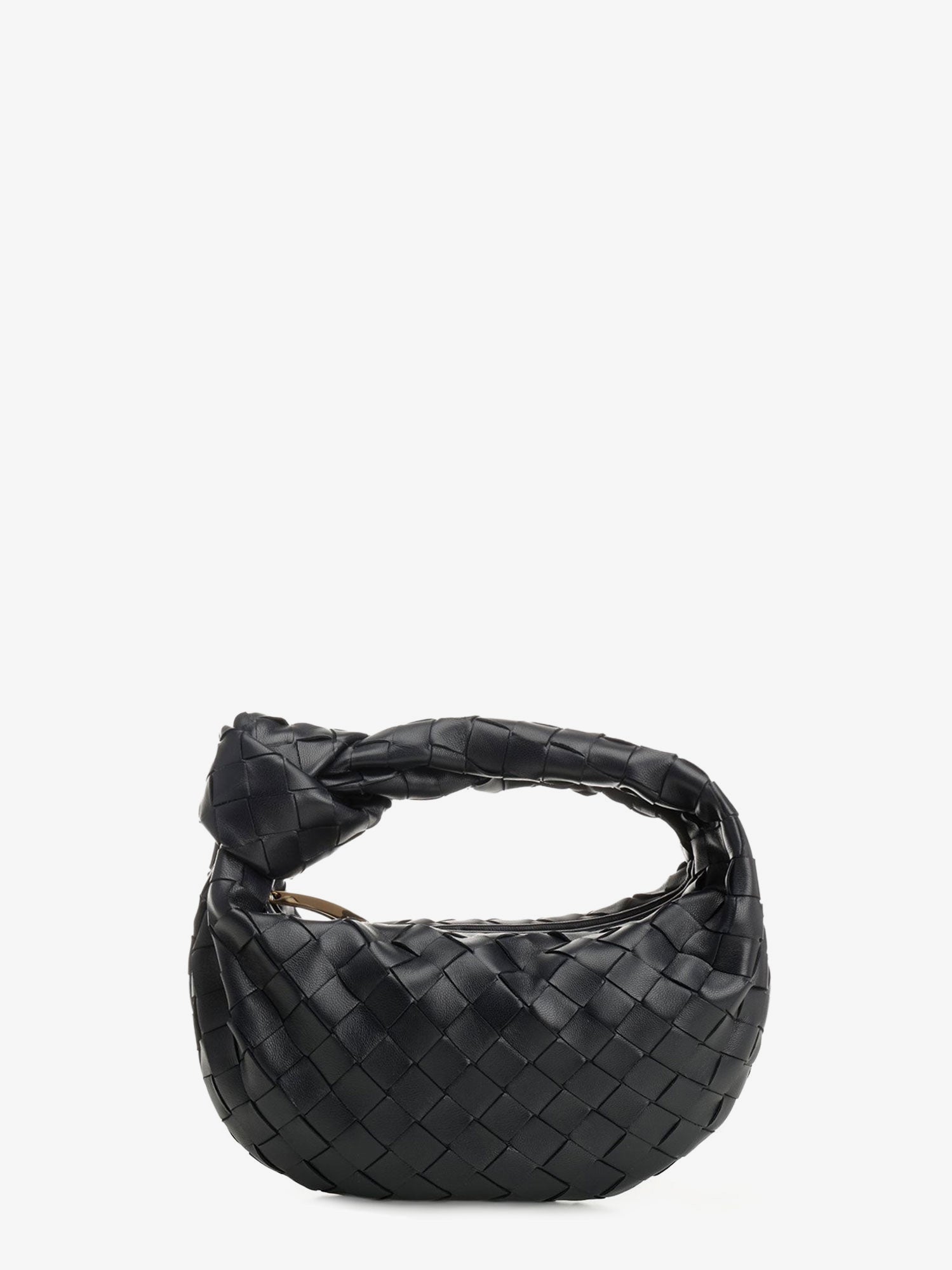 Bottega Veneta Women Mini Jodie Leather Handbag With Intrecciato Motif
