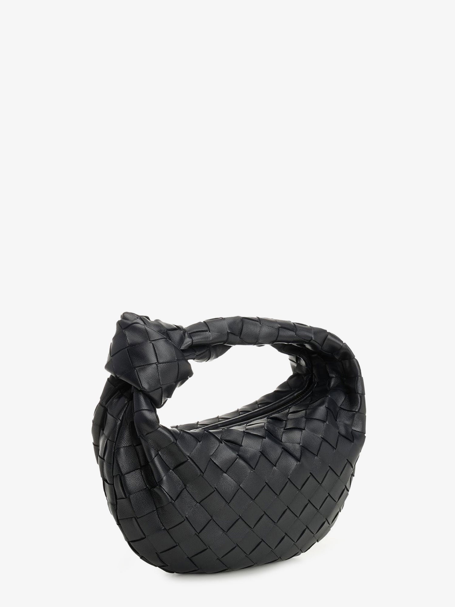 Bottega Veneta Women Mini Jodie Leather Handbag With Intrecciato Motif