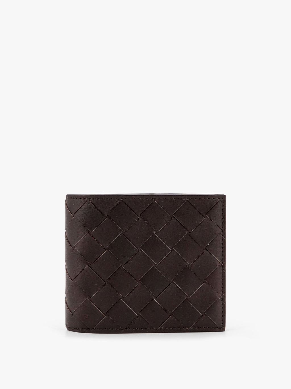 Bottega Veneta Men Leather Walllet With Intrecciato Motif