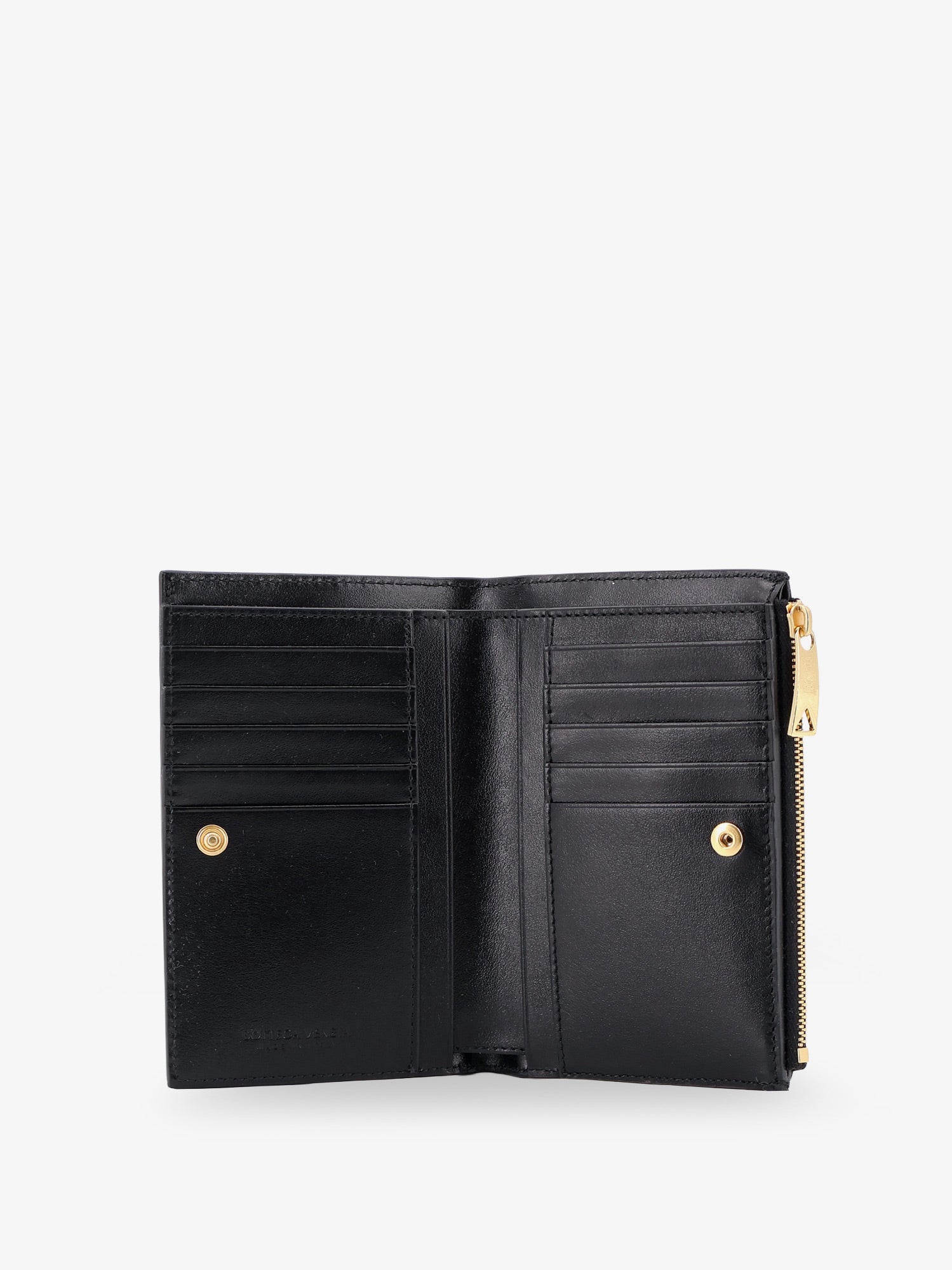 Bottega Veneta Women Leather Wallet With Intrecciato Pattern