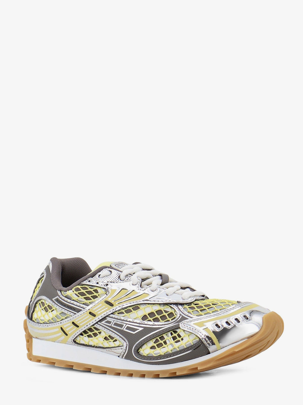 Bottega Veneta Women Orbit Mesh And Leather Sneakers