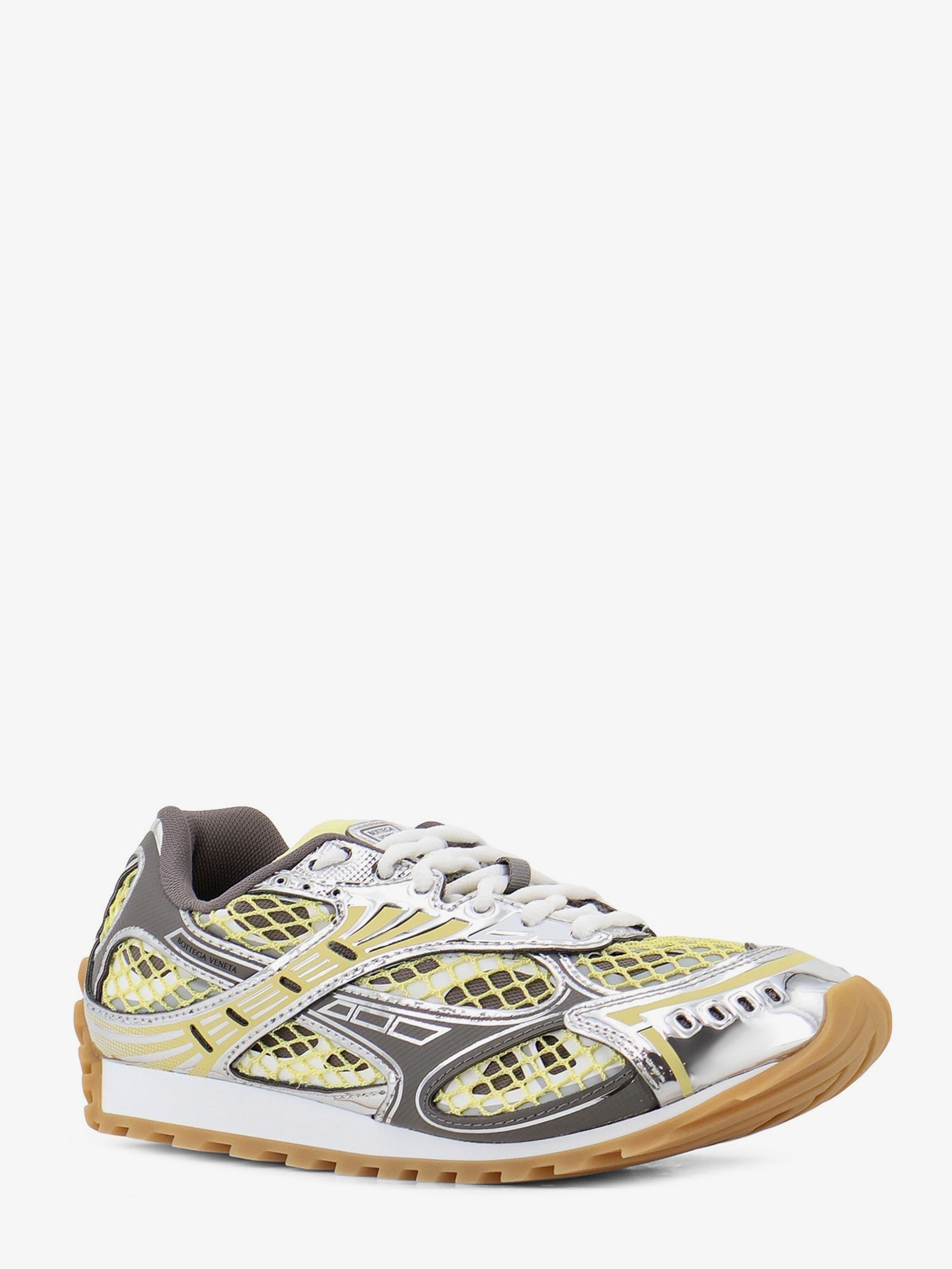 Bottega Veneta Women Orbit Mesh And Leather Sneakers
