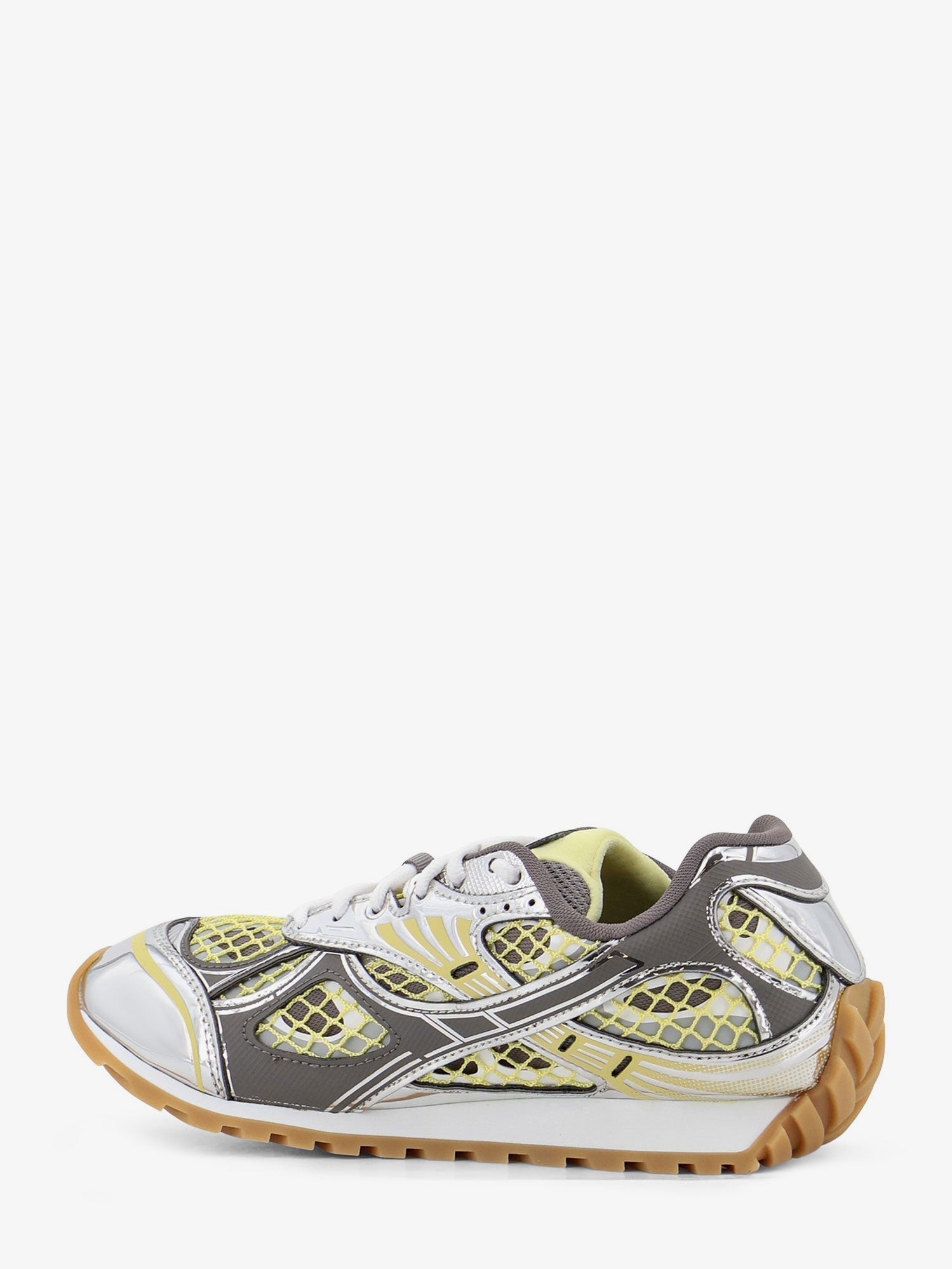 Bottega Veneta Women Orbit Mesh And Leather Sneakers