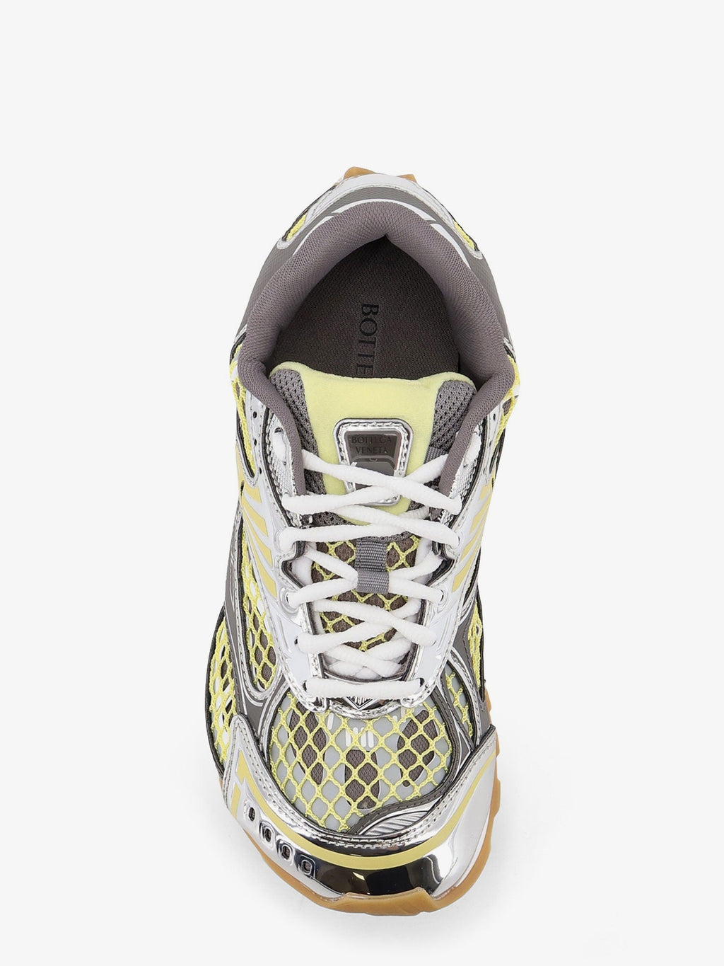 Bottega Veneta Women Orbit Mesh And Leather Sneakers
