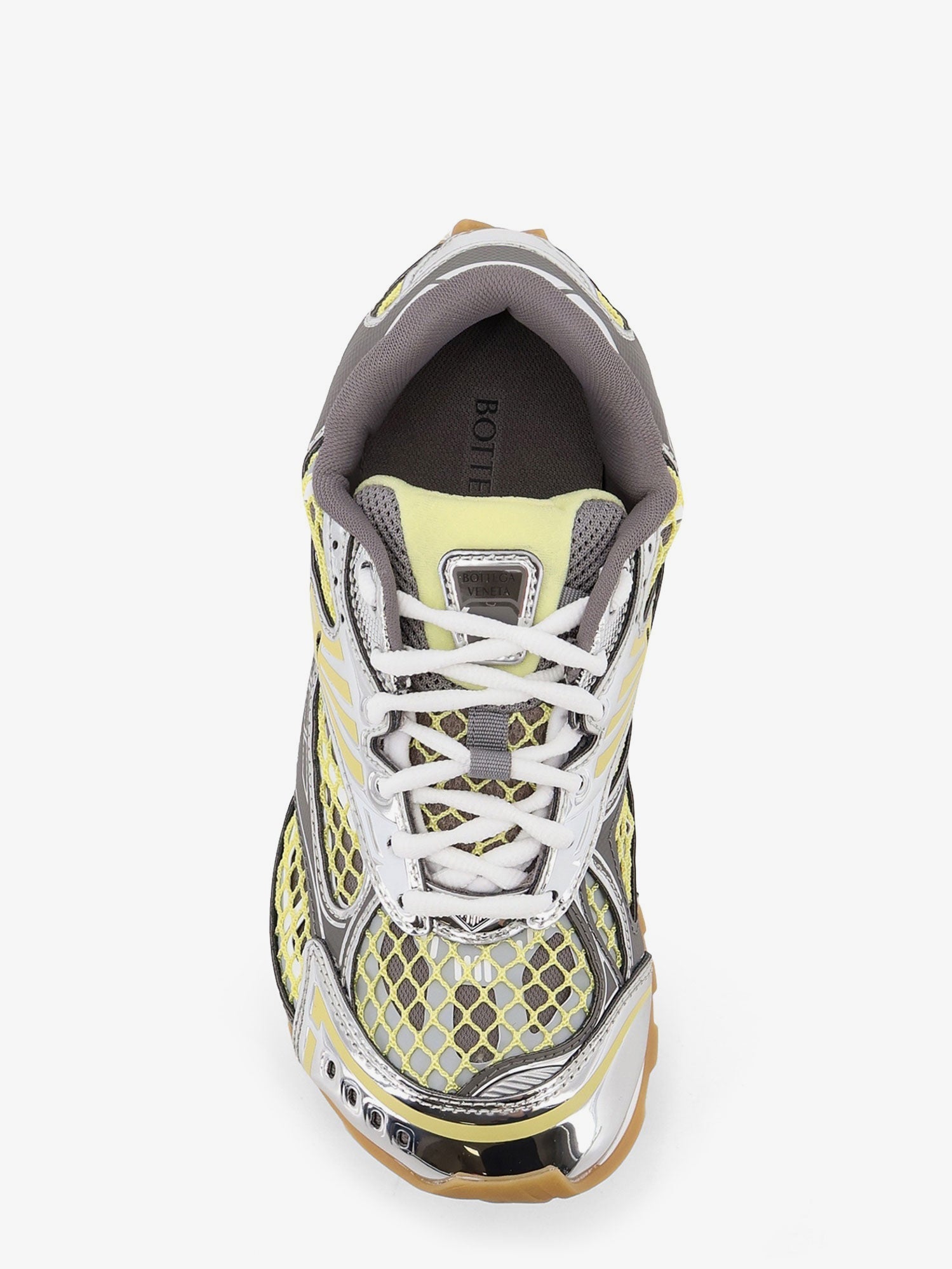 Bottega Veneta Women Orbit Mesh And Leather Sneakers
