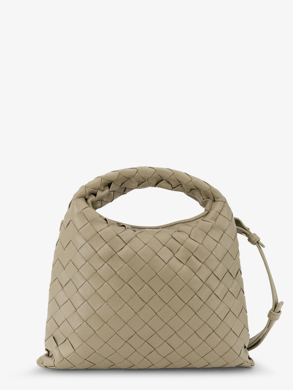 Bottega Veneta Women Mini Hop Leather Crossbody Bag With Intrecciato Pattern