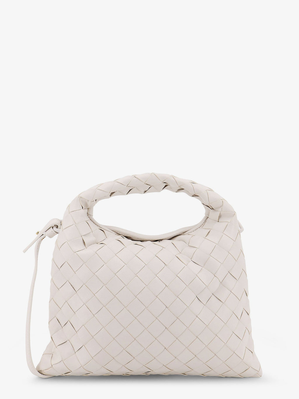 Bottega Veneta Women Mini Hop Leather Crossbody Bag With Intrecciato Pattern
