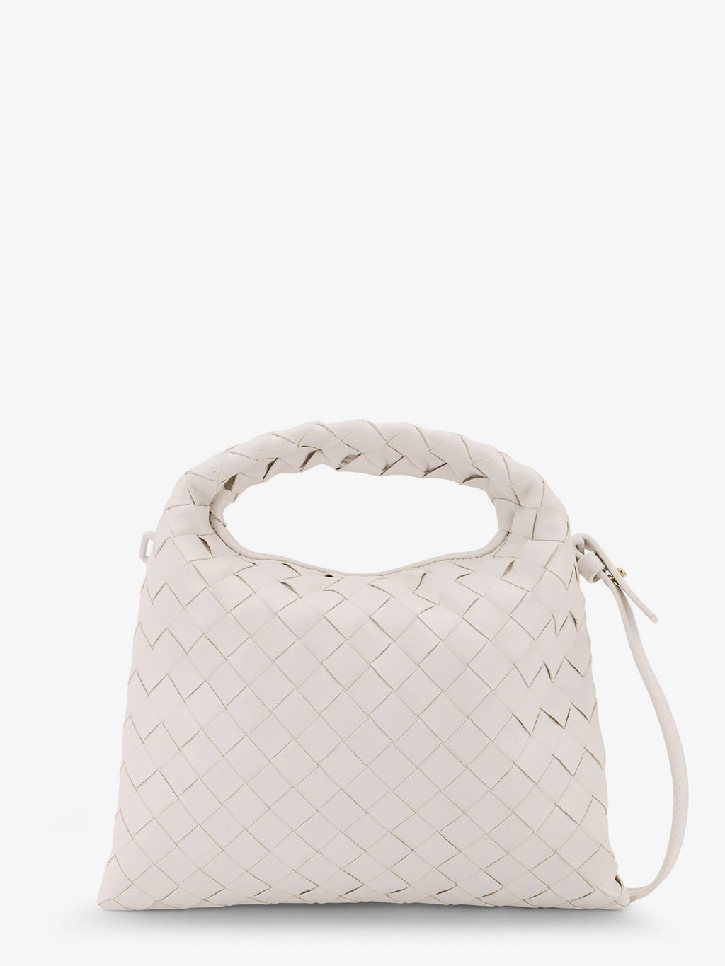 Bottega Veneta Women Mini Hop Leather Crossbody Bag With Intrecciato Pattern
