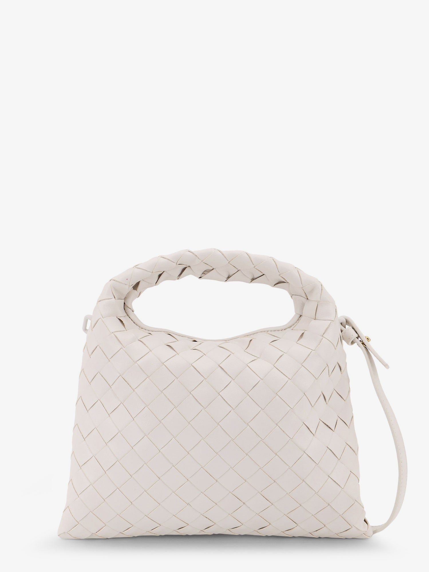 Bottega Veneta Women Mini Hop Leather Crossbody Bag With Intrecciato Pattern