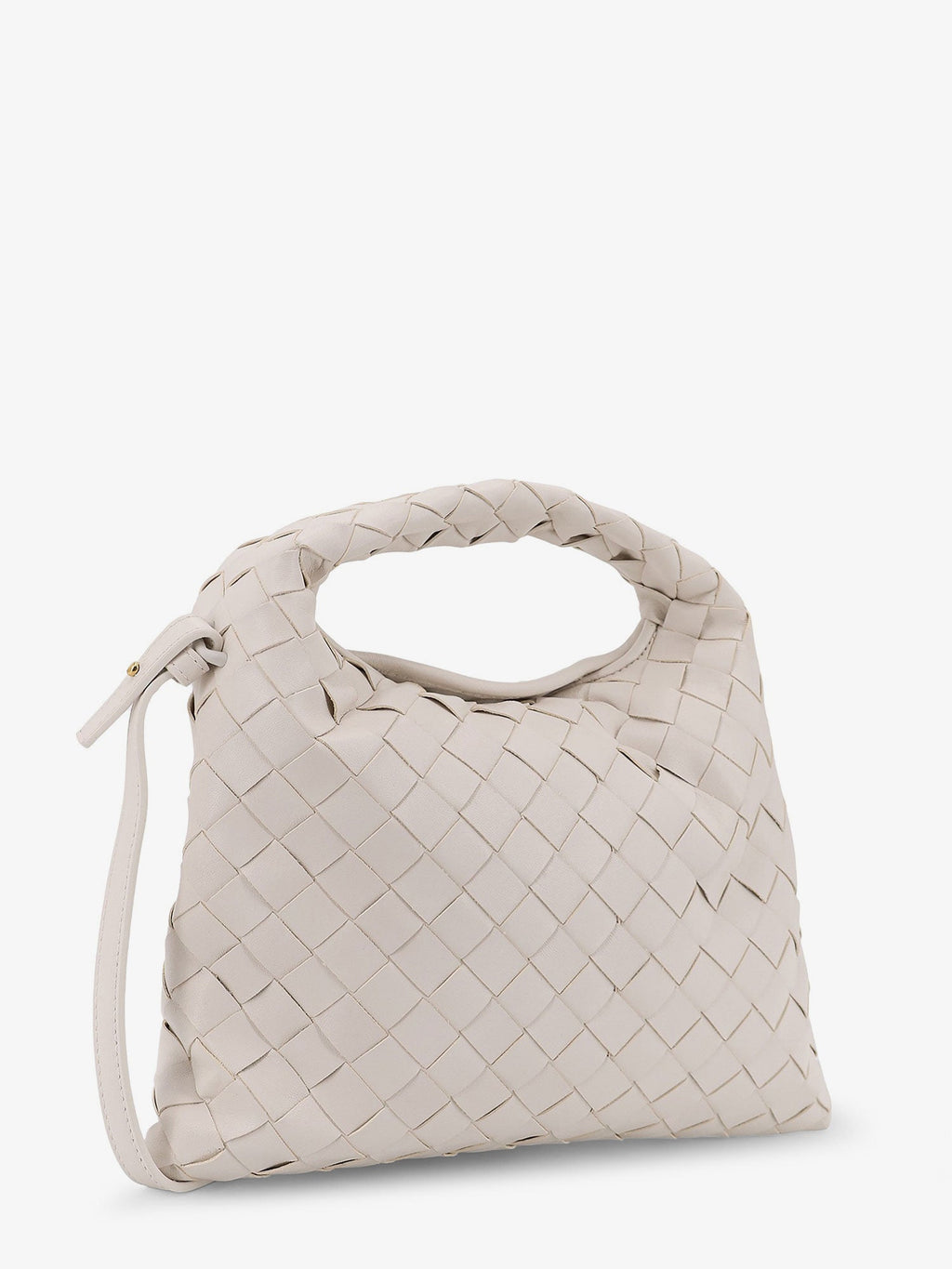 Bottega Veneta Women Mini Hop Leather Crossbody Bag With Intrecciato Pattern