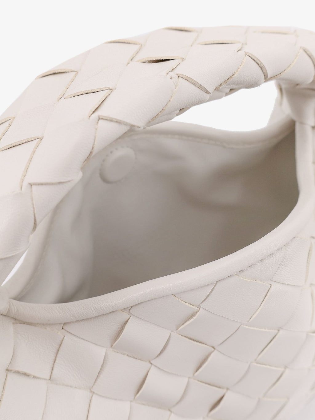 Bottega Veneta Women Mini Hop Leather Crossbody Bag With Intrecciato Pattern