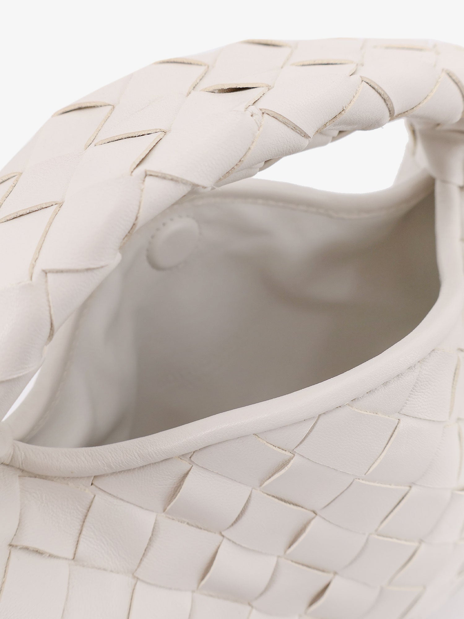 Bottega Veneta Women Mini Hop Leather Crossbody Bag With Intrecciato Pattern