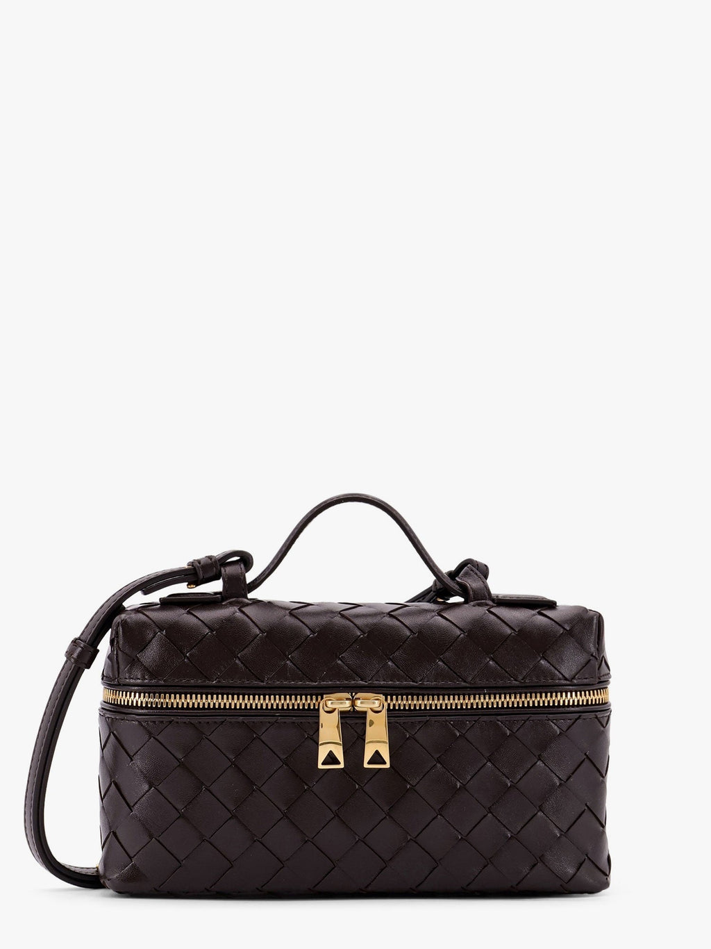 Bottega Veneta Women Bang Bang Leather Shoulder Bag With Intrecciato Pattern