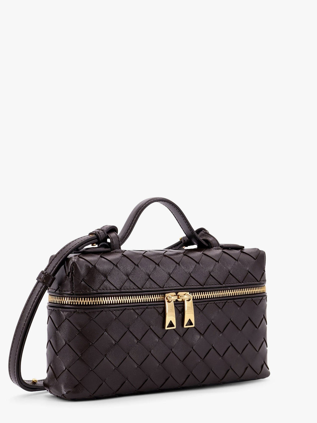 Bottega Veneta Women Bang Bang Leather Shoulder Bag With Intrecciato Pattern