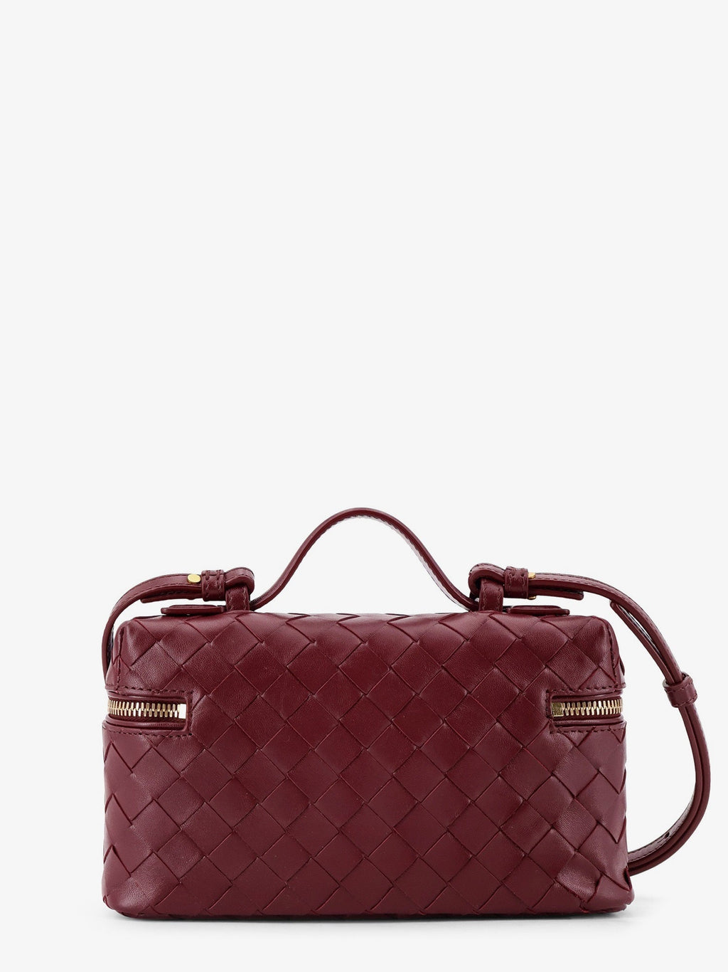 Bottega Veneta Women Bang Bang Leather Vanity Case With Intrecciato Motif