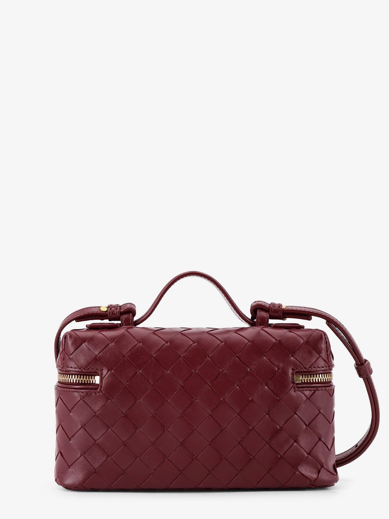 Bottega Veneta Women Bang Bang Leather Vanity Case With Intrecciato Motif