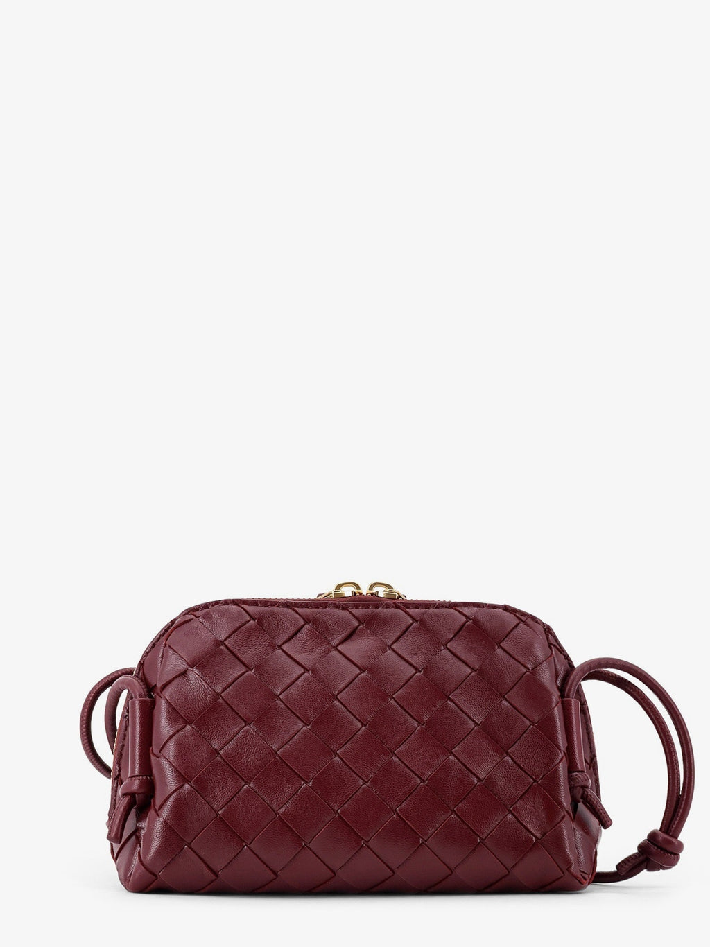 Bottega Veneta Women Concert Pouch Leather Shoulder Bag With Intrecciato Motif