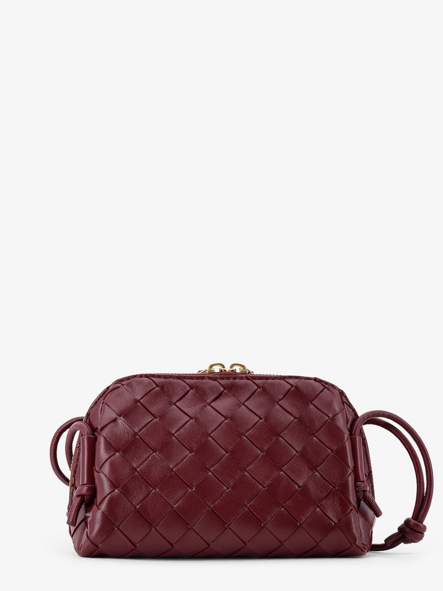 Bottega Veneta Women Concert Pouch Leather Shoulder Bag With Intrecciato Motif