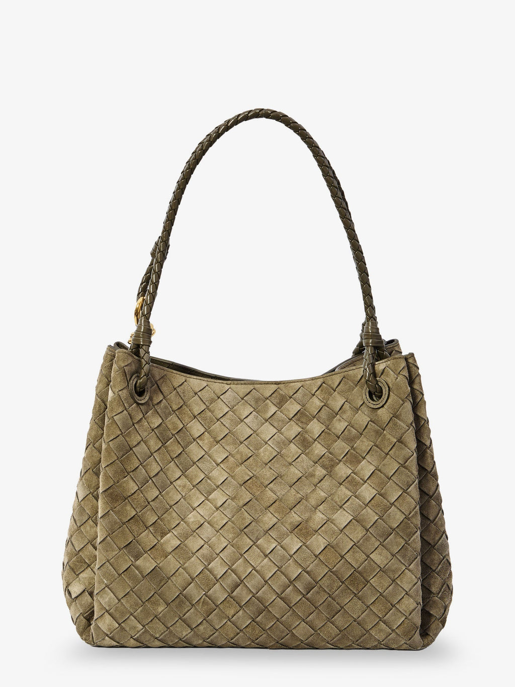 Bottega Veneta Women Parachute Large Suede Shoulder Bag
