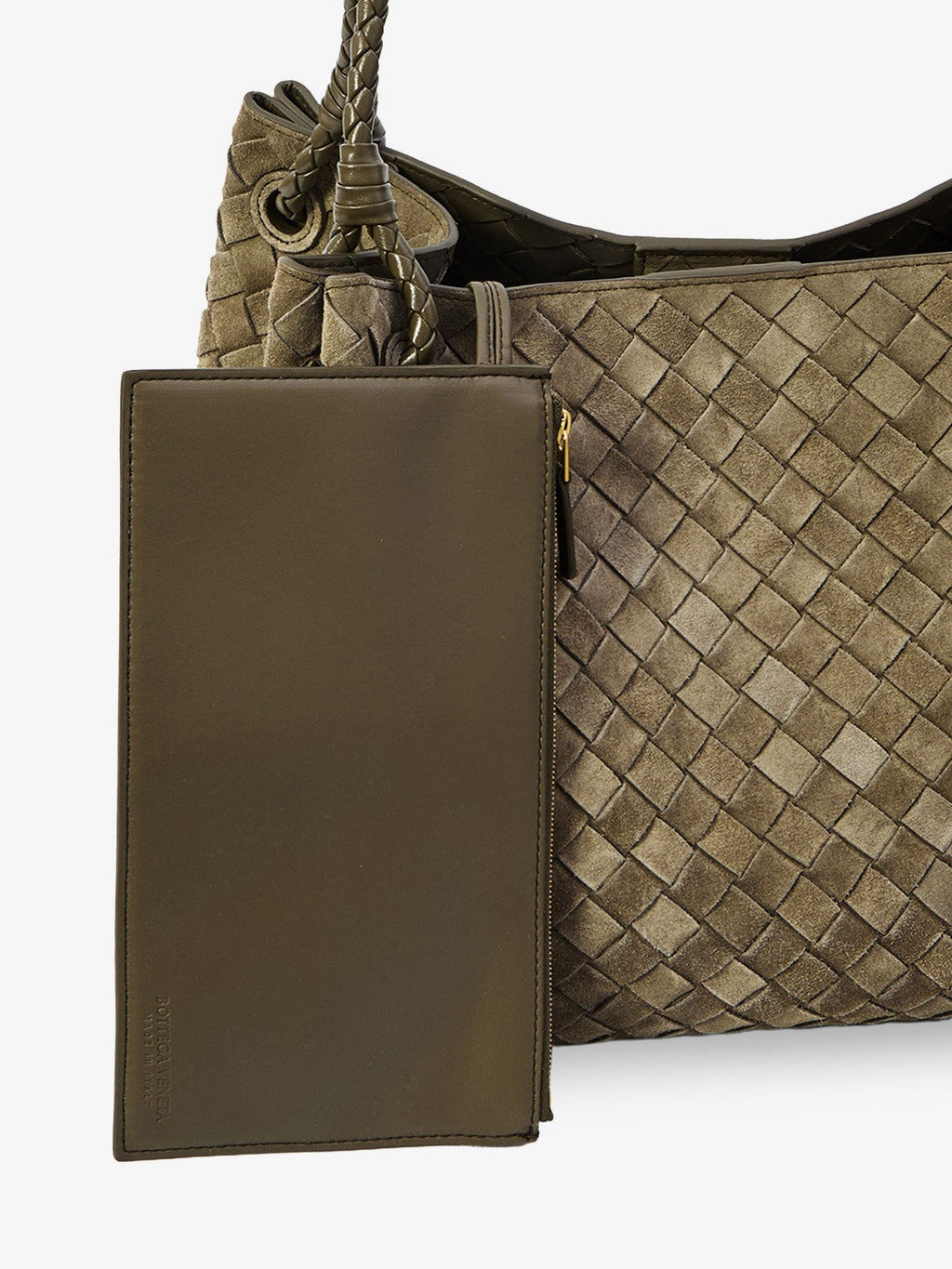 Bottega Veneta Women Parachute Large Suede Shoulder Bag