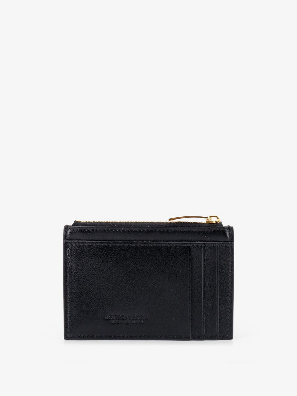 Bottega Veneta Women Leather Card Holder With Intrecciato Motif