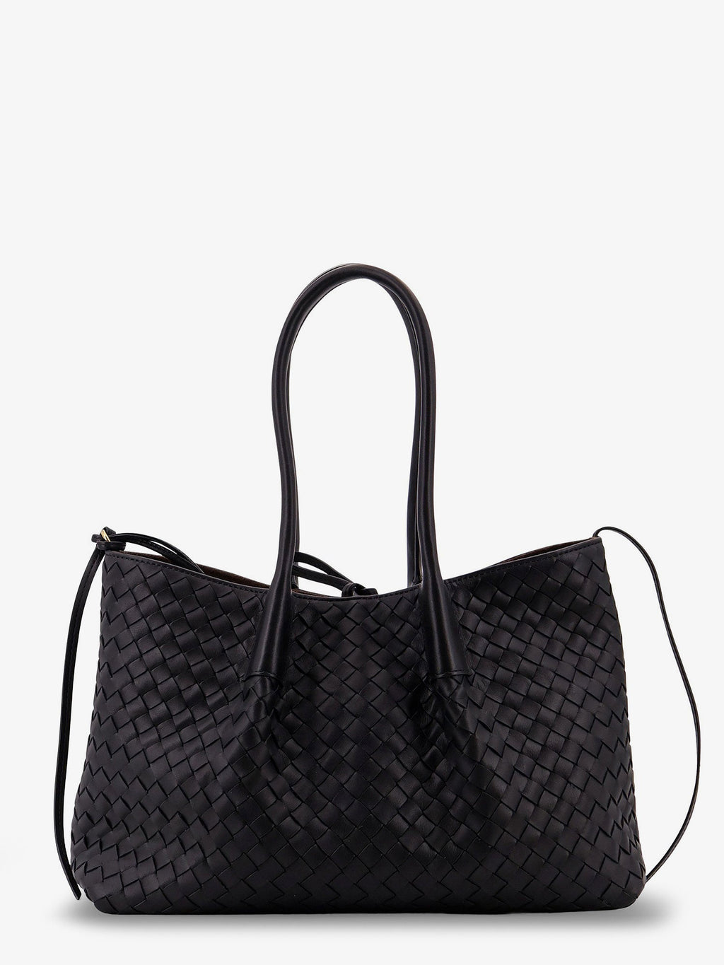 Bottega Veneta Women Pinacoteca Leather Handbag With Intrecciato Motif