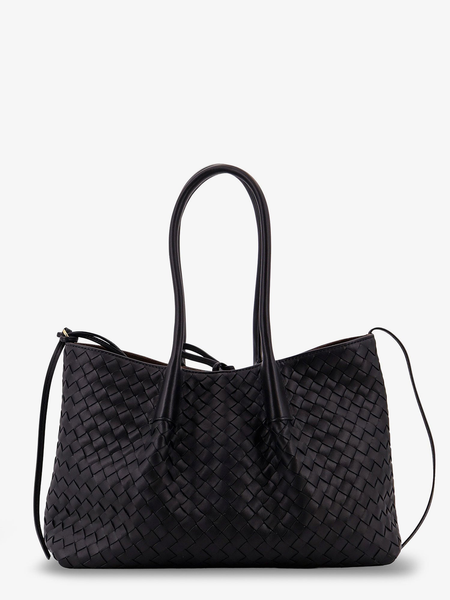 Bottega Veneta Women Pinacoteca Leather Handbag With Intrecciato Motif