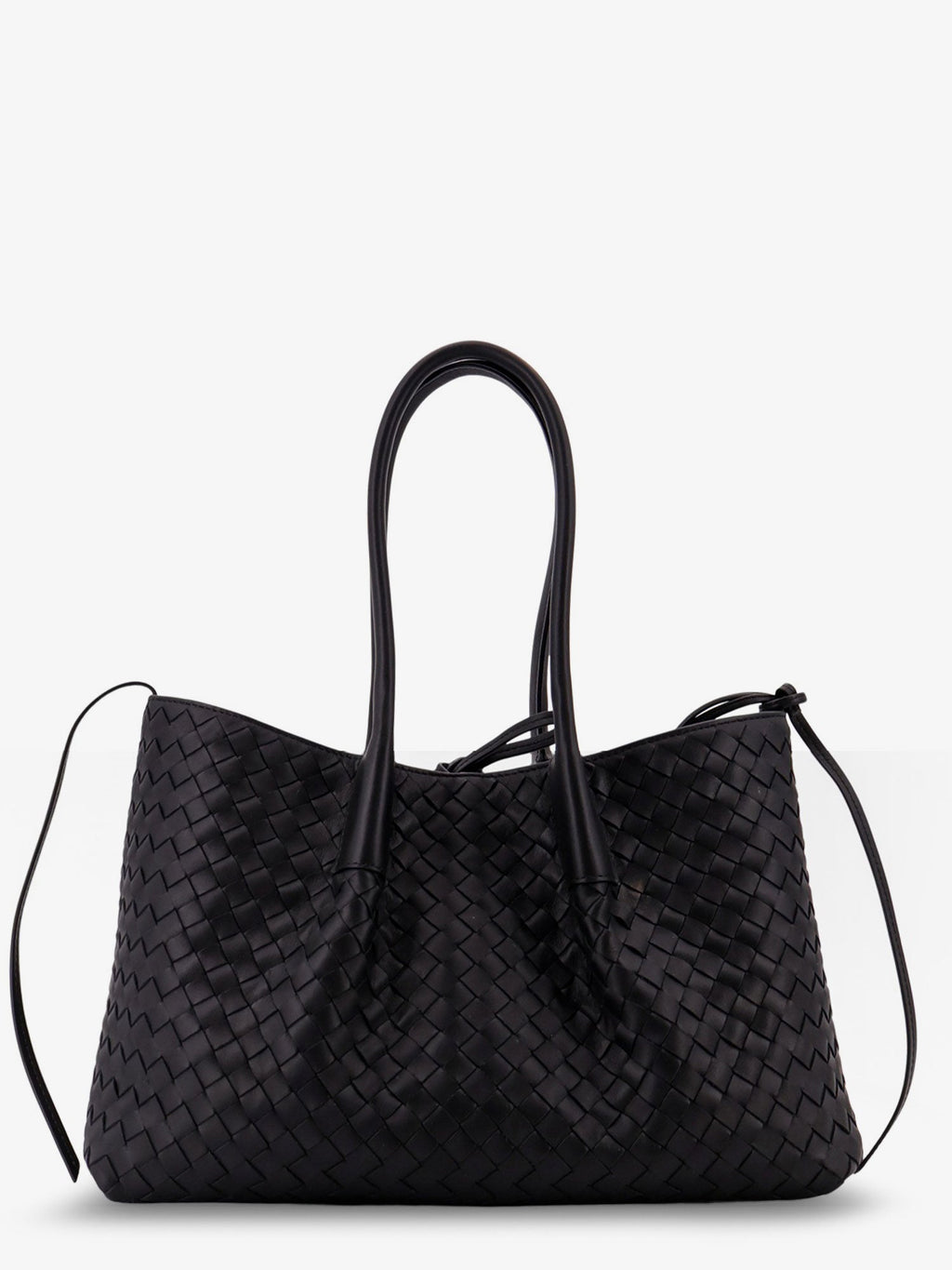 Bottega Veneta Women Pinacoteca Leather Handbag With Intrecciato Motif