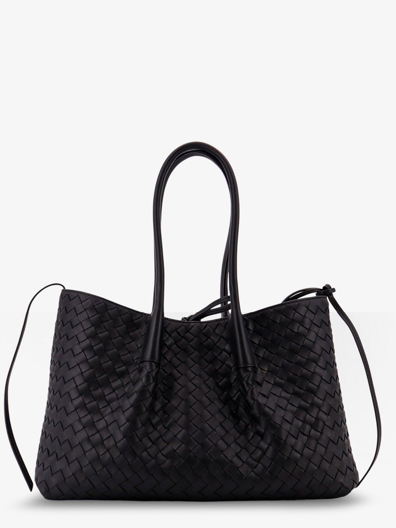 Bottega Veneta Women Pinacoteca Leather Handbag With Intrecciato Motif