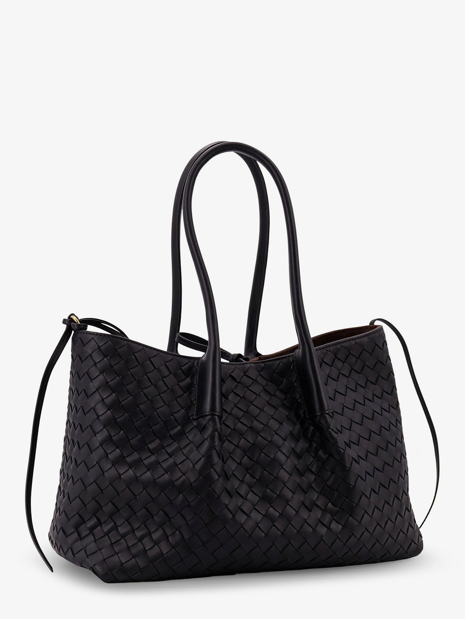 Bottega Veneta Women Pinacoteca Leather Handbag With Intrecciato Motif